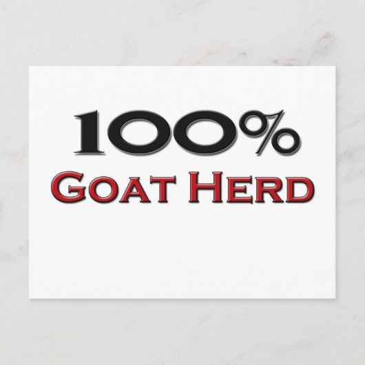 100 % geitenbeslag briefkaart (Voorkant)