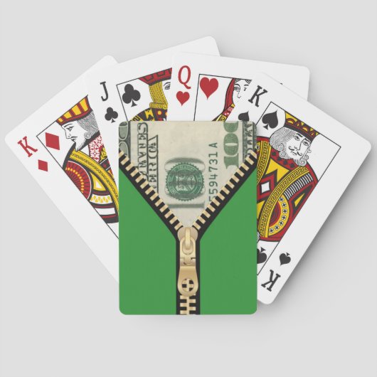 $100 Geld Ritskaartspel Speelkaarten (Achterkant)