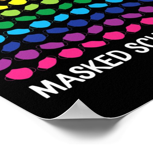 100 gemaskerde schooldagen 100ste schooldag overle poster (Hoek)