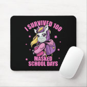 100 gemaskerde schooldagen muismat (Met muis)