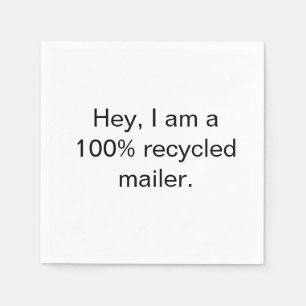100% gerecyclede mailer milieuvriendelijk bedrijfs servet