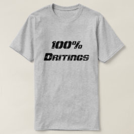100% geschriften| 100% drink t-shirt