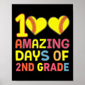 100 geweldige dagen van 2e klas softbyll studenten poster (Voorkant)