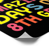 100 geweldige dagen van 8e klas softll-speler Stud Poster (Hoek)