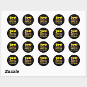 100 geweldige dagen van de middelbare school softl ronde sticker (Vel)