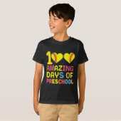 100 Geweldige dagen van kleuterschool Softbyll Pla T-shirt (Voorkant volledig)