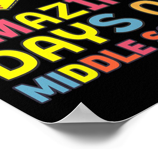 100 Geweldige Dagen van Middelbare School Softll P Poster (Hoek)