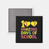 100 Geweldige dagen van School Softll Player Stude Magneet (Voorkant / Achterkant)