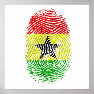100% Ghanische Ghana DNA pride giften Poster