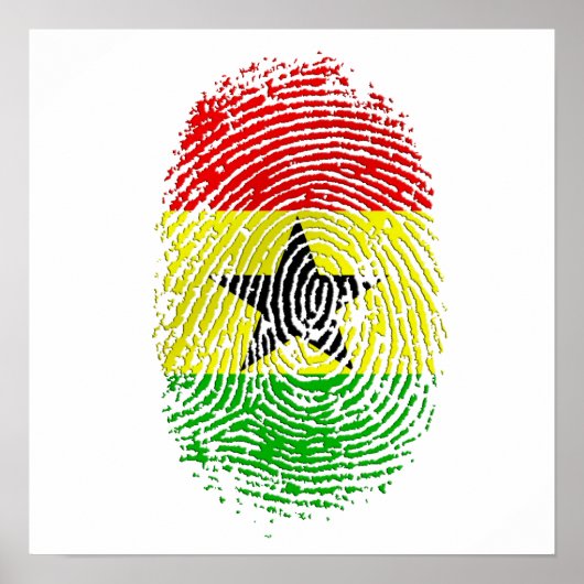 100% Ghanische Ghana DNA pride giften Poster (Voorkant)