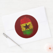 100% Ghanische Ghana DNA pride giften Ronde Sticker (Envelop)