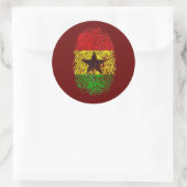 100% Ghanische Ghana DNA pride giften Ronde Sticker (Tas)