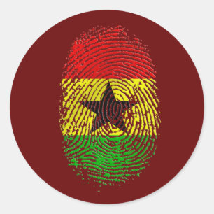 100% Ghanische Ghana DNA pride giften Ronde Sticker