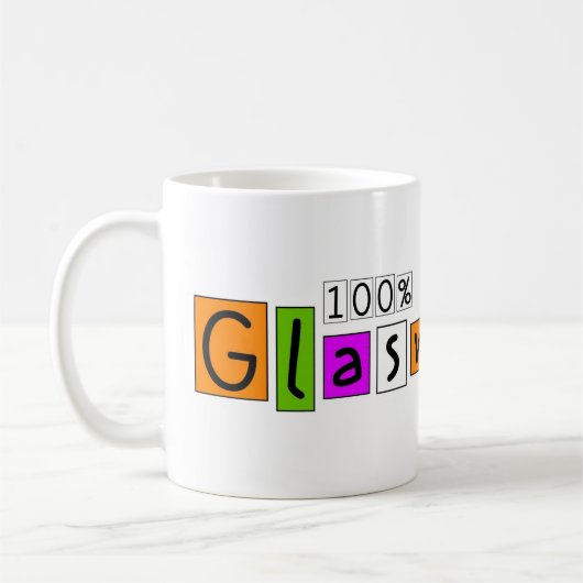 100% Glasnos Koffiemok (Links)