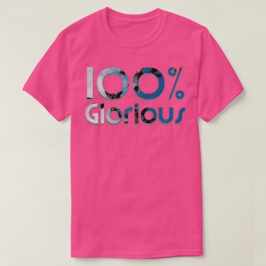 100 glorieus t-shirt (Design voorkant)