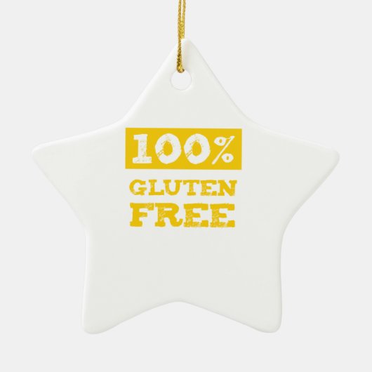 100% glutenvrij keramisch ornament (Voorkant)