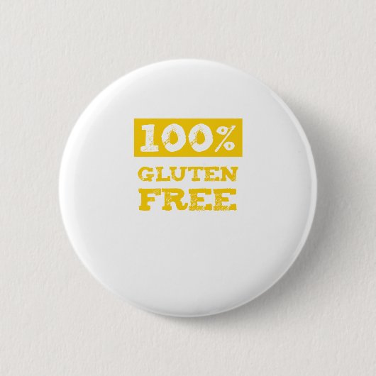 100% glutenvrij ronde button 5,7 cm (Voorkant)