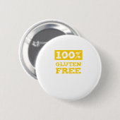 100% glutenvrij ronde button 5,7 cm (Voorkant /achterkant)