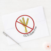 "100% glutenvrije" Stickers (groot) (Envelop)