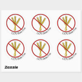 "100% glutenvrije" Stickers (groot) (Vel)