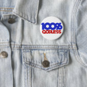 100% goddeloze atheïst ronde button 5,7 cm (In situ)