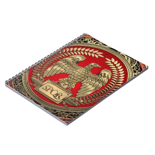 [100] Gold Roman Imperial Eagle Notitieboek (Linkerzijde)