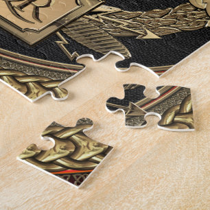 [100] Gold Roman imperial Eagle op de goudmeeuw Legpuzzel