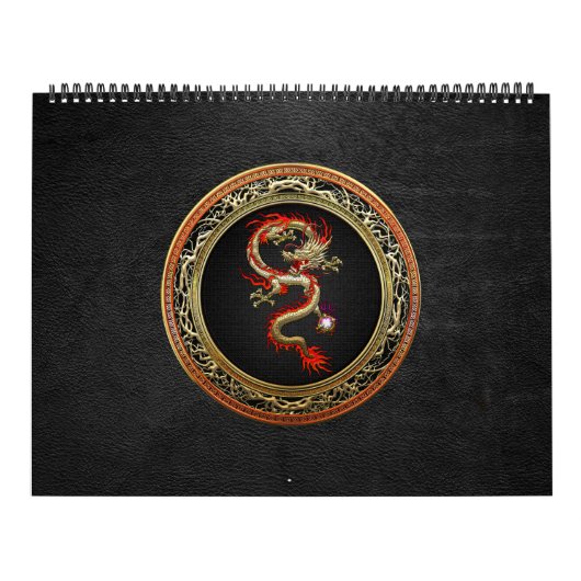 [100] Golden Chinese Dragon Fucanglong Kalender (Hoes)