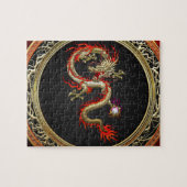 [100] Golden Chinese Dragon Fucanglong Legpuzzel (Horizontaal)