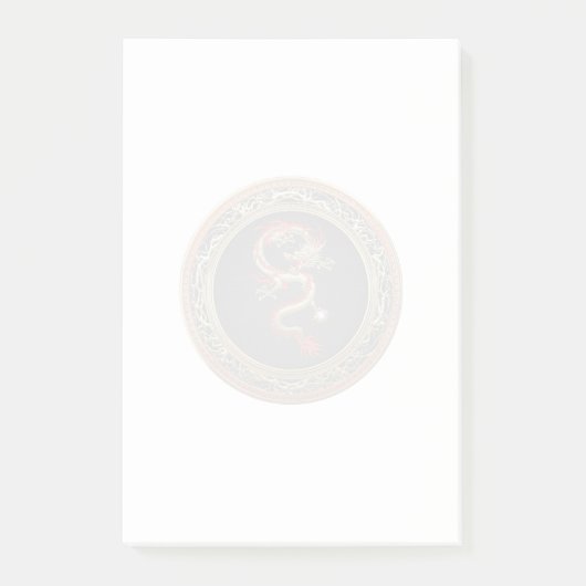 [100] Golden Chinese Dragon Fucanglong Post-it® Notes (Voorkant)