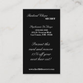 100 Gray Black Zebra Print Pattern Visitekaartje (Achterkant)