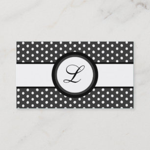 100 Gray Polkadot Pokadot Visitekaartje