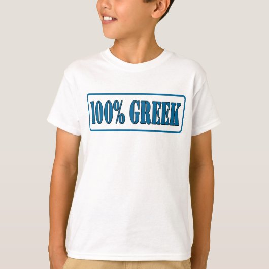 100 % Grieks T-shirt (Voorkant)