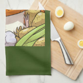 100% Groente Happy Cavia Met Wortel Theedoek (Quarter Fold)