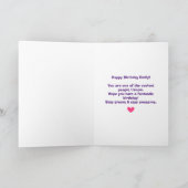 100% Groovy Rainbow Hand Peace Sign Birthday Kaart (Binnen)