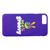 100% Groovy Rainbow Hand Peace Sign Case-Mate iPhone Case (Achterkant (Horizontaal))