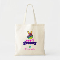 100% Groovy Rainbow Hand Peace Sign Personalized