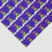 100% Groovy-regenboog met handse vredesvlag Tissuepapier (Detail)