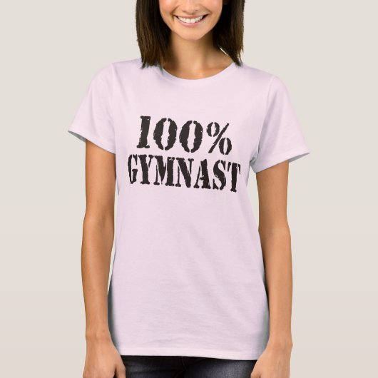 100% Gymnast Spaghetti Strap T-shirt (Voorkant)