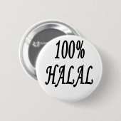 100% HALAL RONDE BUTTON 5,7 CM (Voorkant /achterkant)