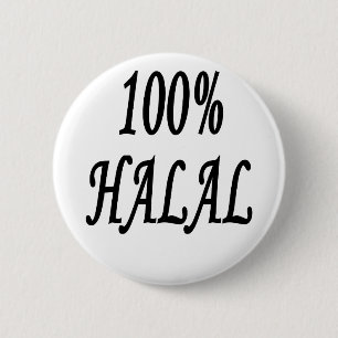 100% HALAL RONDE BUTTON 5,7 CM