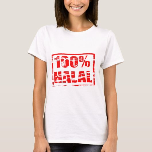 100% halal t-shirt (Voorkant)