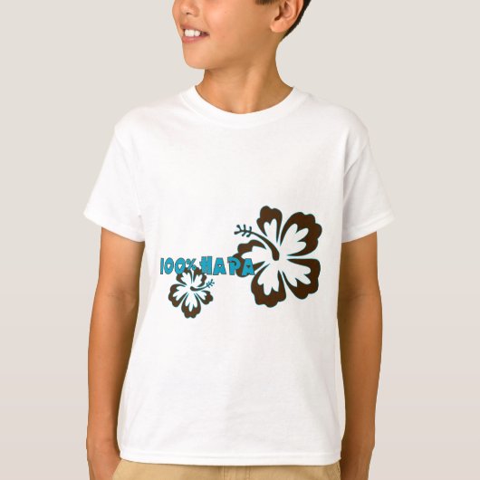 100% Hapa (met Hibiscus) T-shirt (Voorkant)
