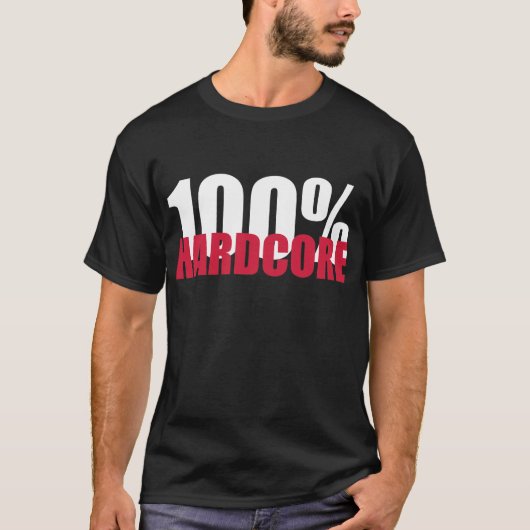 100% hardcore t-shirt (Voorkant)