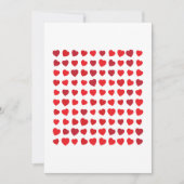 100 harten, honderd likes feestdagenkaart (Voorkant)