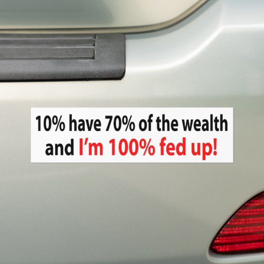 100% heeft het beu! bumpersticker (Op auto)