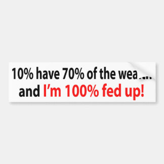 100% heeft het beu! bumpersticker