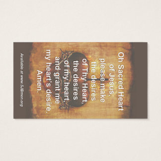 100 Heilig Hartgebed Kaarten Visitekaartjes