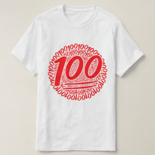 100 helemaal rond t-shirt