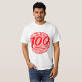 100 helemaal rond t-shirt (Voorkant volledig)